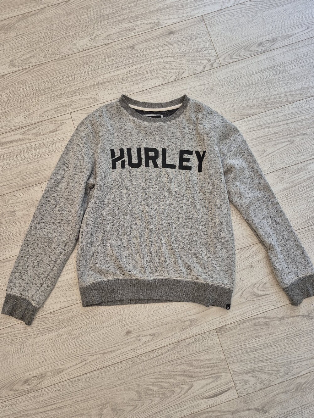Hurley Men's Heather Gray Crewneck Sweatshirt